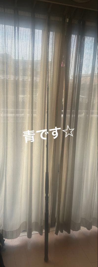 大物用　船竿 青 赤 付け替え可能　2本セット