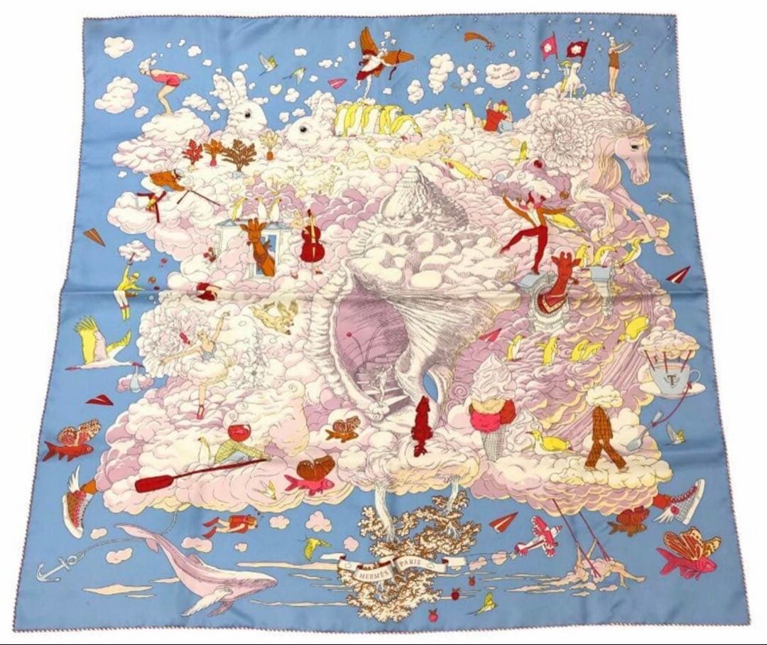 エルメス カレ90 「私の雲(Sur Mon Nuage)」 未使用 - メルカリ