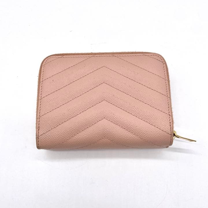 付属品完備】 サンローラン カサンドラ 二つ折り財布 キャビアスキン