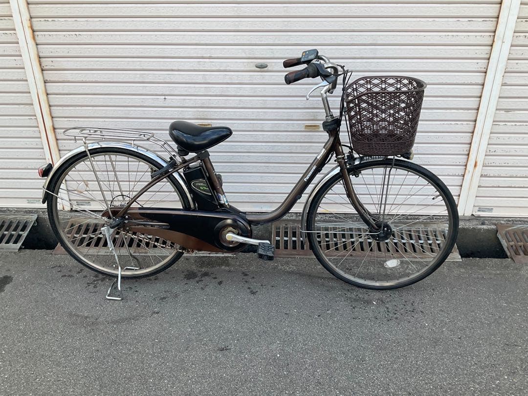 パナソニック新機種電動アシスト自転車viviDX26インチブラウン系ボディー