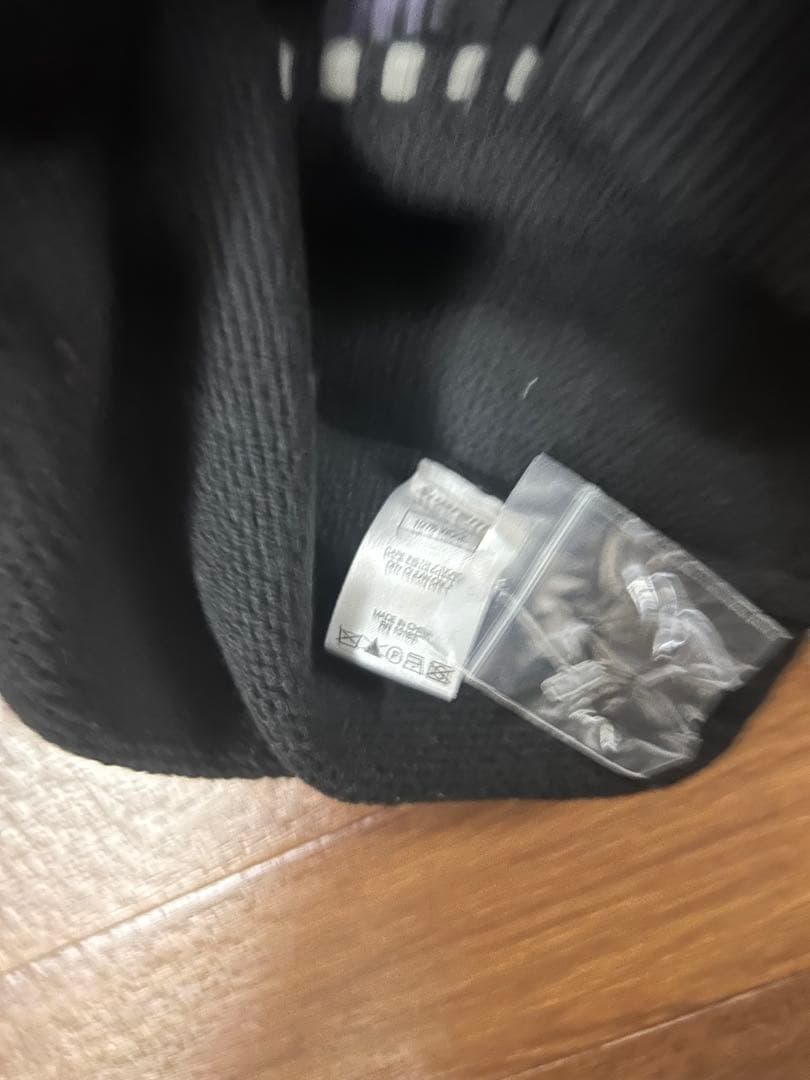 超美品 XL Supreme Floral Stripe Cardigan 黒