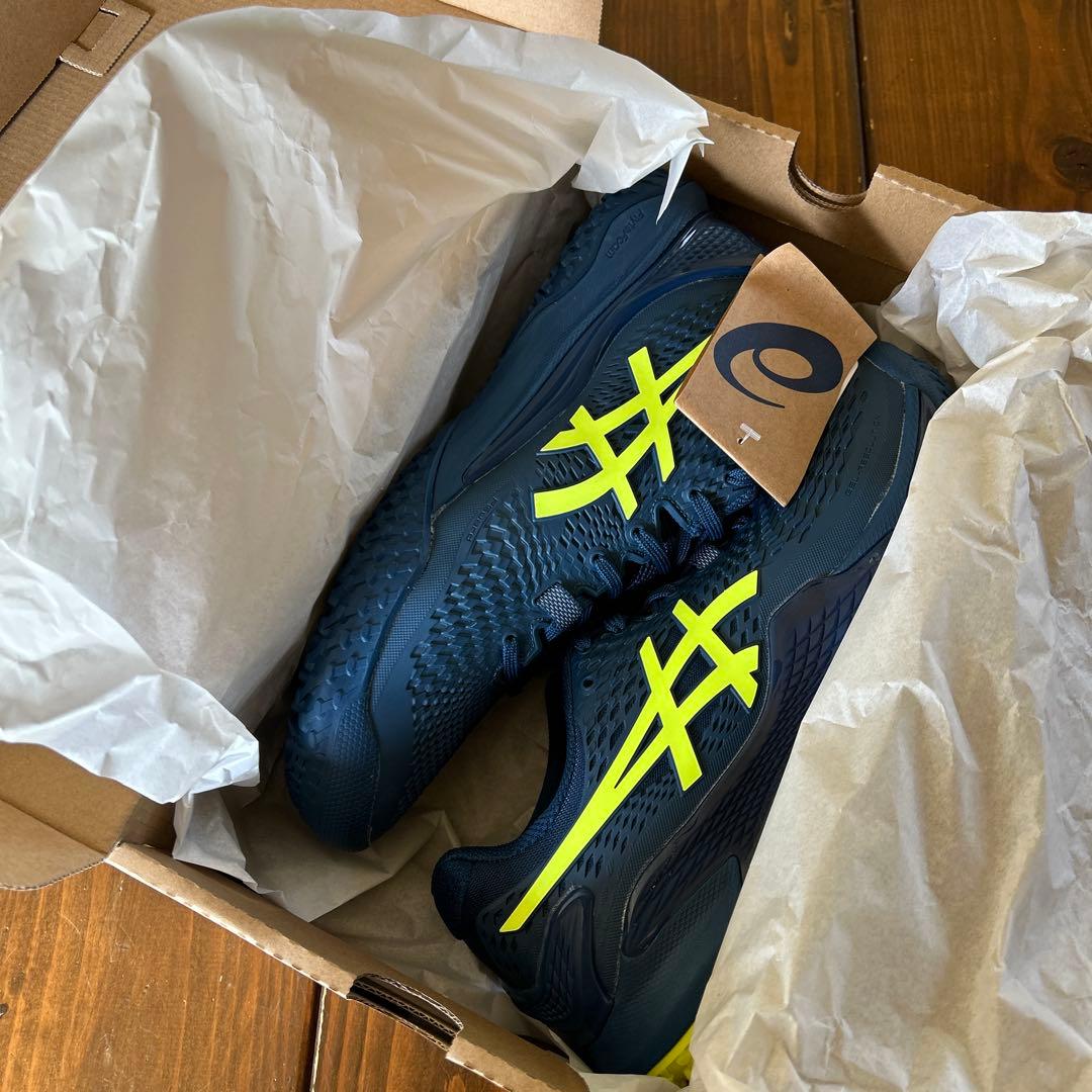 アシックス　メンズテニスシューズGELRESOLUTION9OC オムニクレー