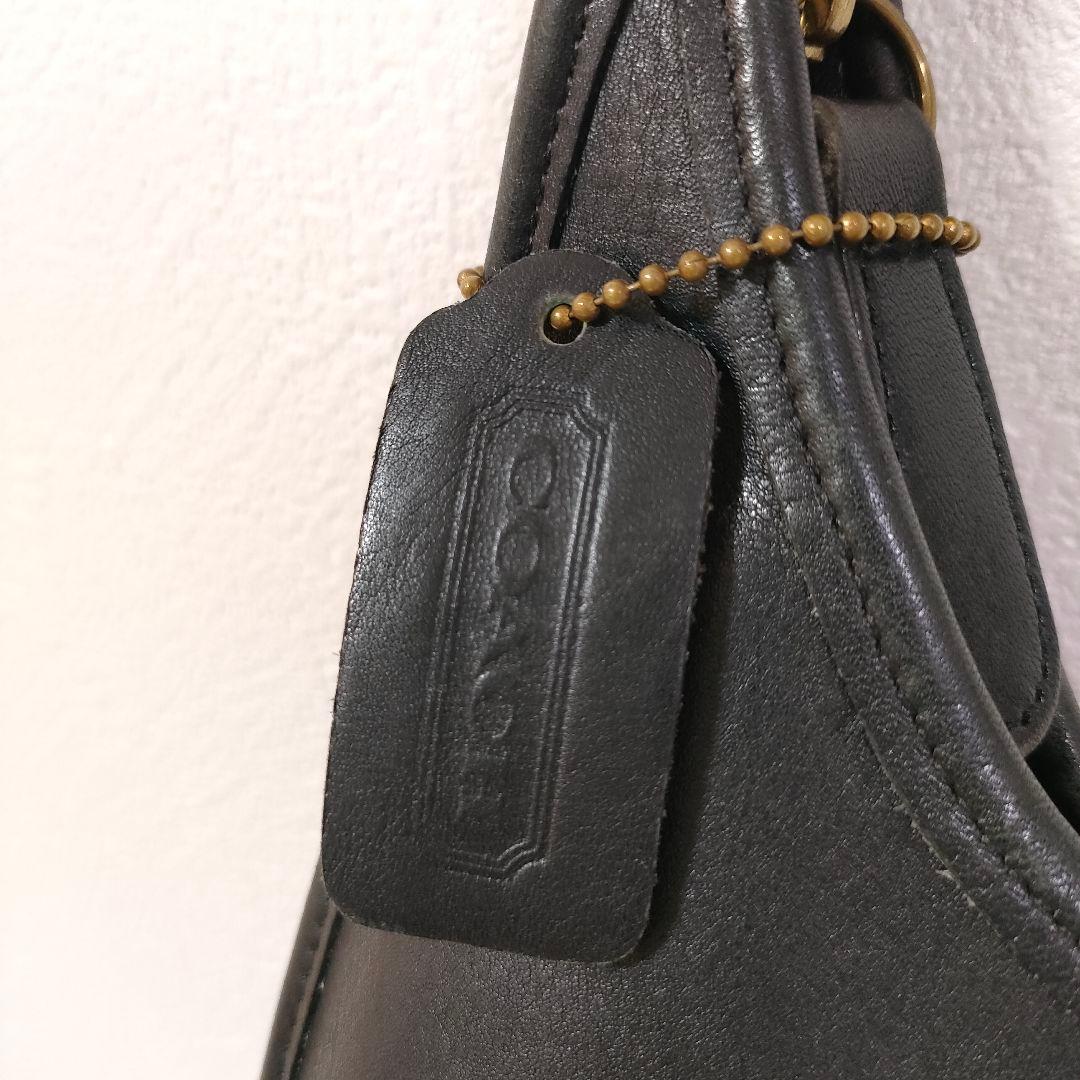 美品】COACH オールドコーチ 9025 黒 USA製 グラブタンレザー