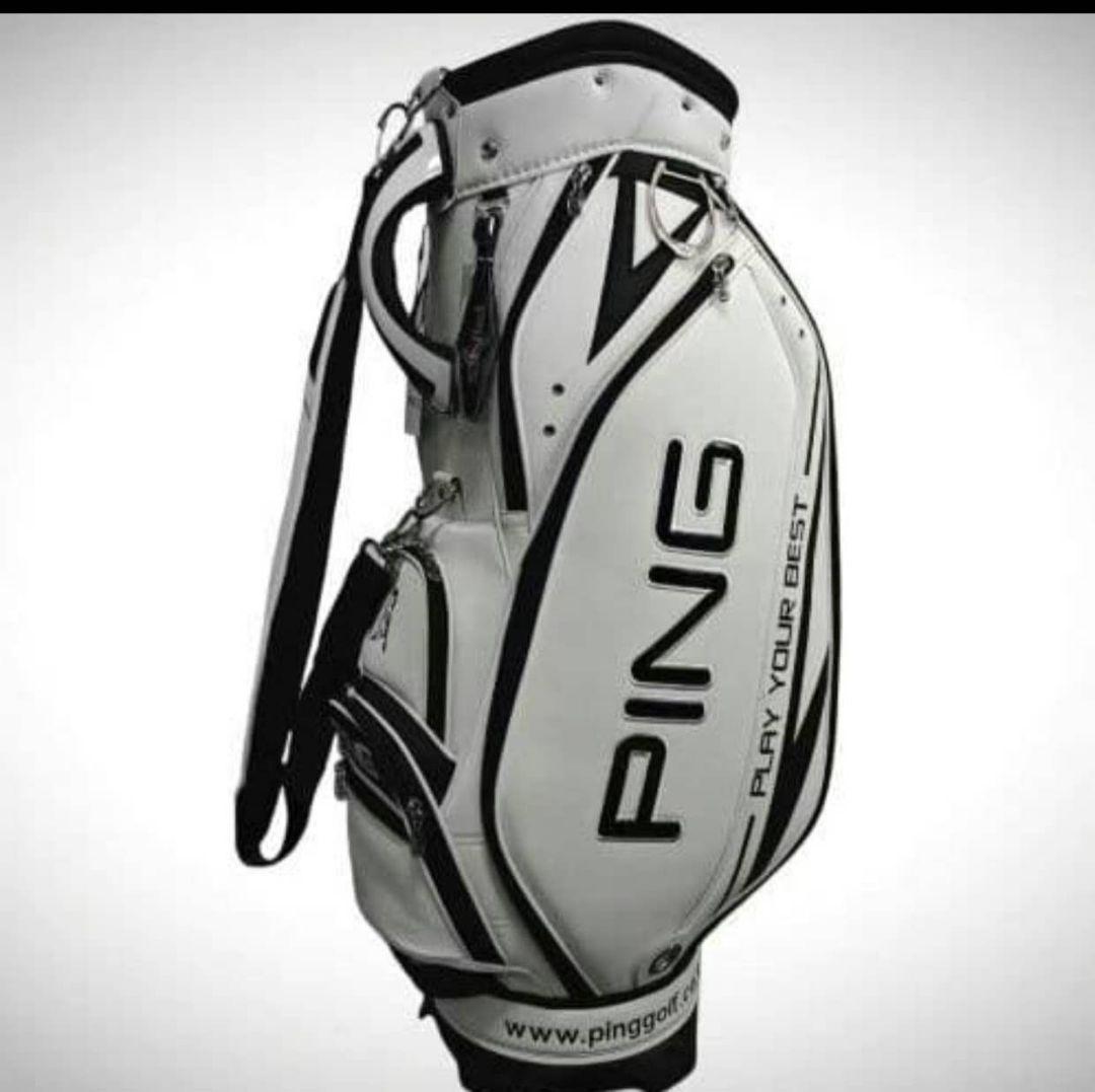 ゴルフ キャディバッグ ホワイト 新品