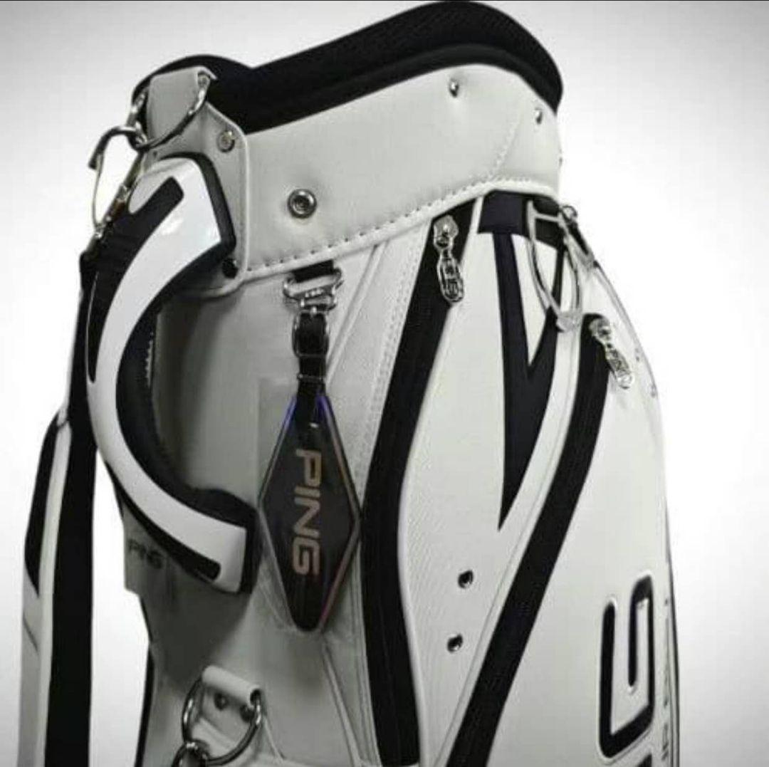 ゴルフ キャディバッグ ホワイト 新品