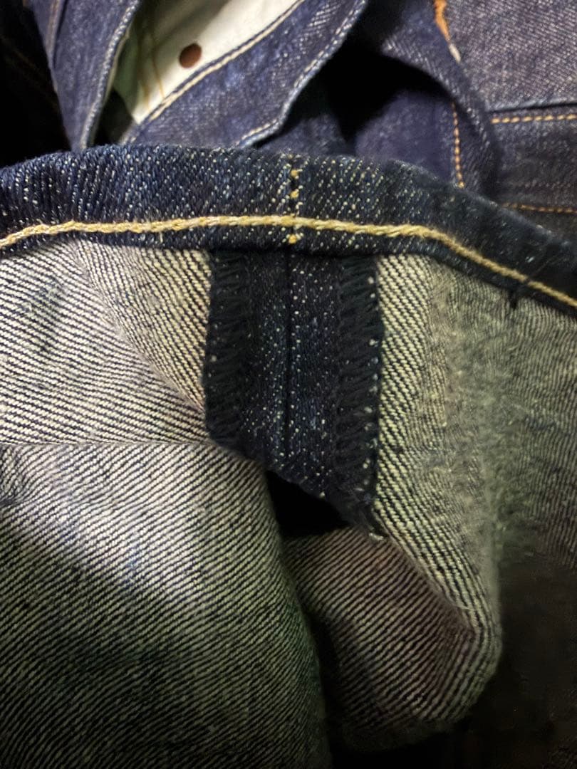 GAP 1969 デニムセットアップ　濃紺　レザーパッチ