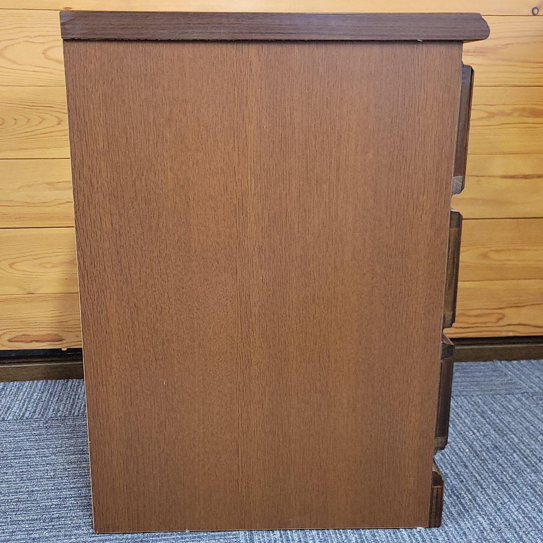 アンティーク調 木製 3段 ミニチェスト サイドチェスト ①