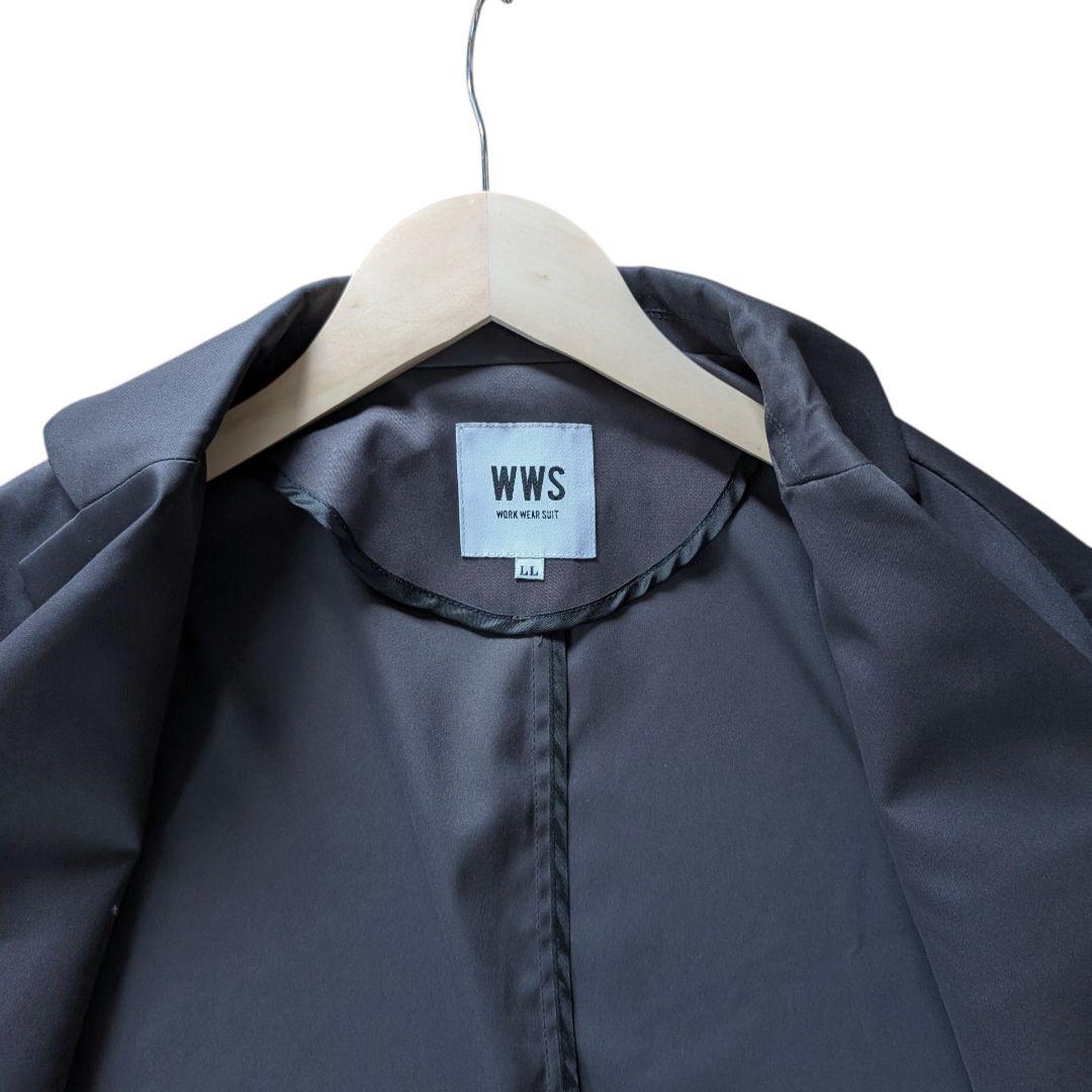 WWS ワークウェアスーツ セットアップ ストレッチ XL 上下 グレー 撥水