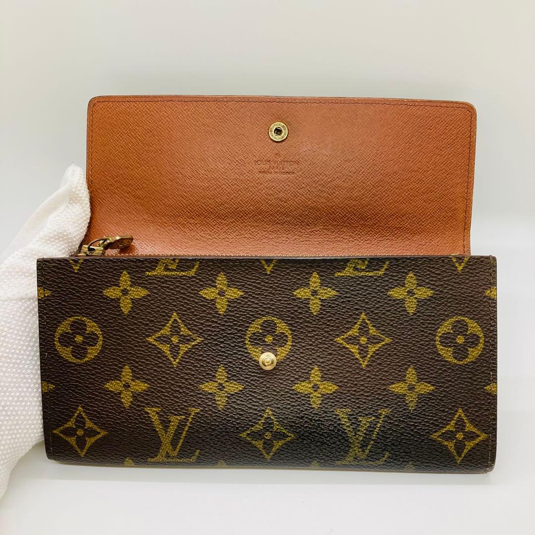 ルイヴィトン LOUIS VUITTON モノグラム 長財布 サラ A868