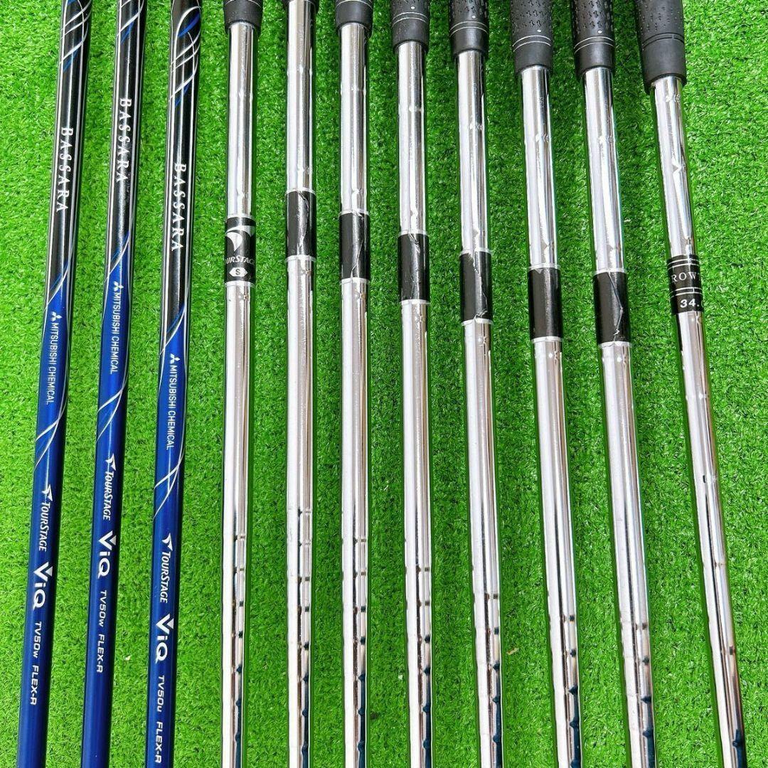 ツアーステージ VIQ 2023年 V6000 メンズクラブセット11本 初心者