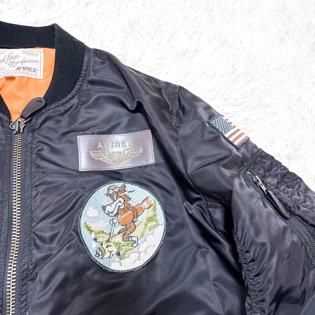 avirex MA-1 452nd 未使用級　フライトジャケット　ワッペン　3L