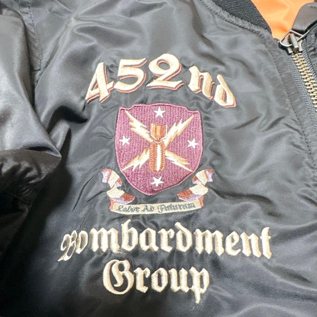 avirex MA-1 452nd 未使用級　フライトジャケット　ワッペン　3L