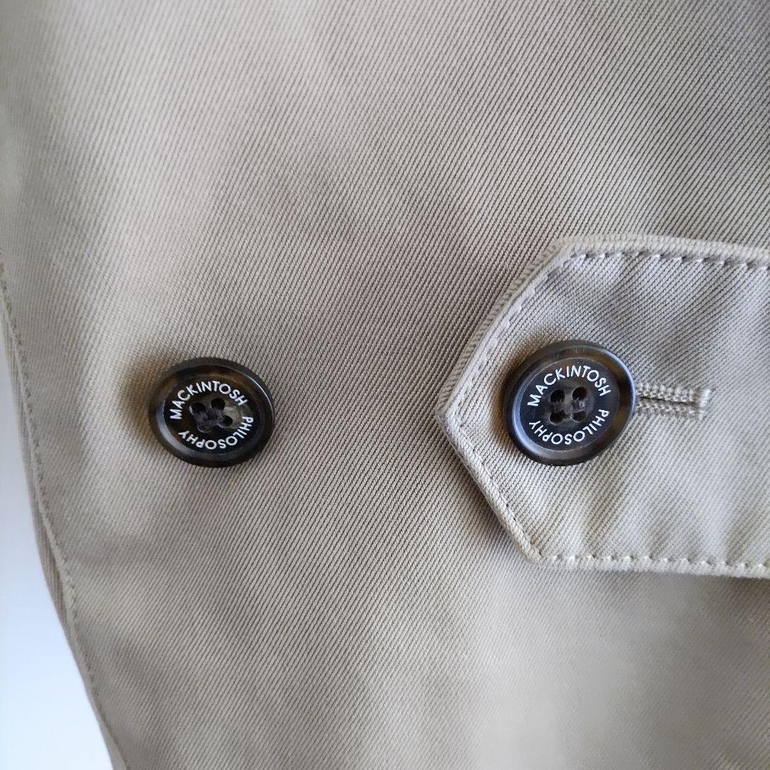 マッキントッシュ ステンカラーコート ウールライナー 防水加工 ベージュ 38