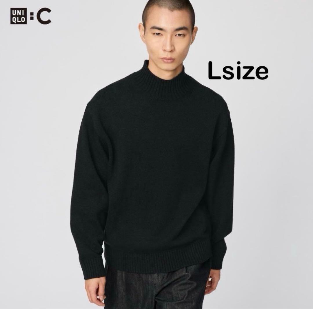 試着のみ】UNIQLO :C ローゲージハイネックセーター L ブラック - メルカリ