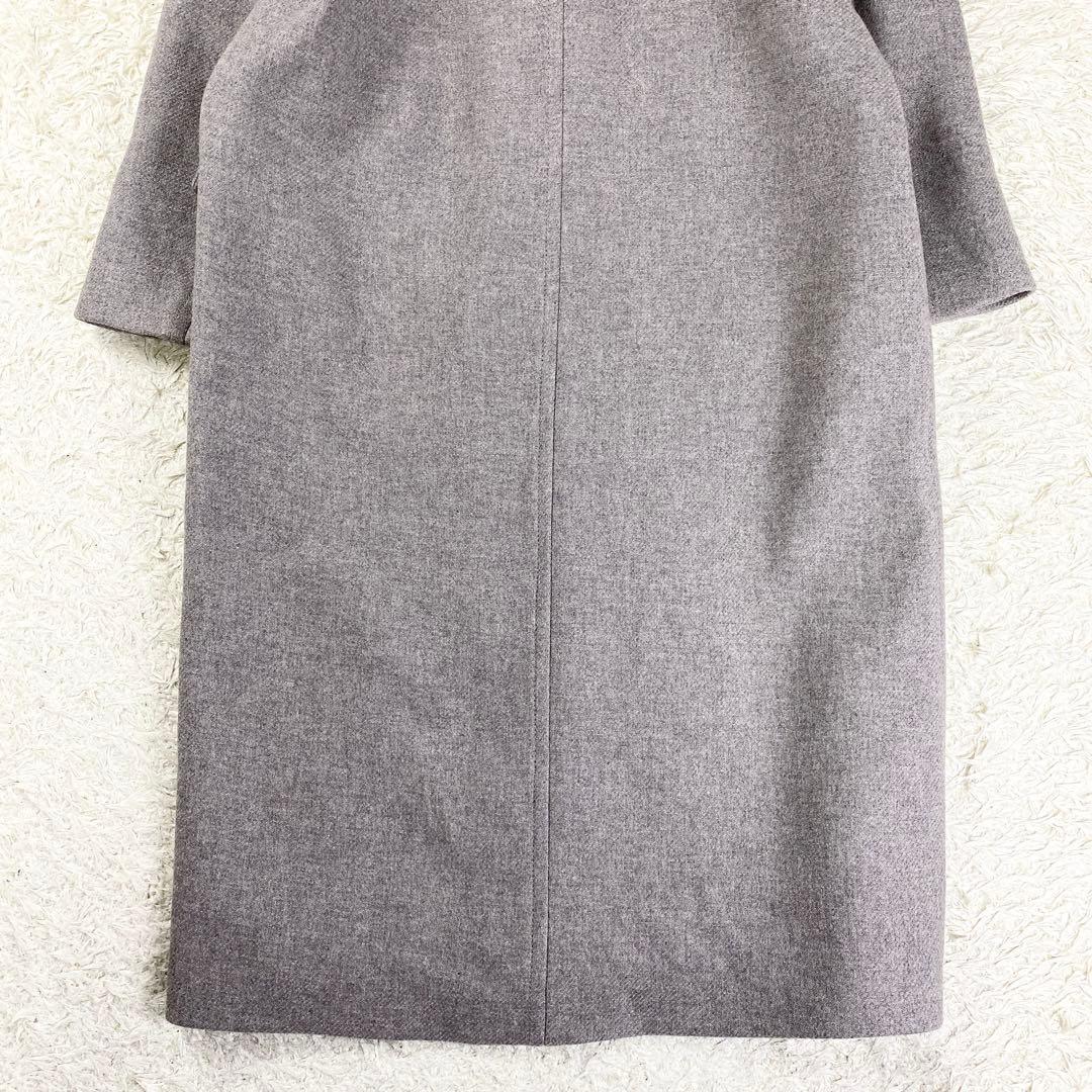極美品 ザラ MANTECO チェスターコート ダブルブレスト S グレージュ