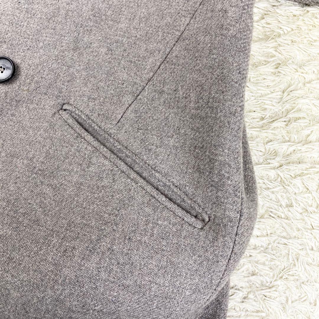 極美品 ザラ MANTECO チェスターコート ダブルブレスト S グレージュ