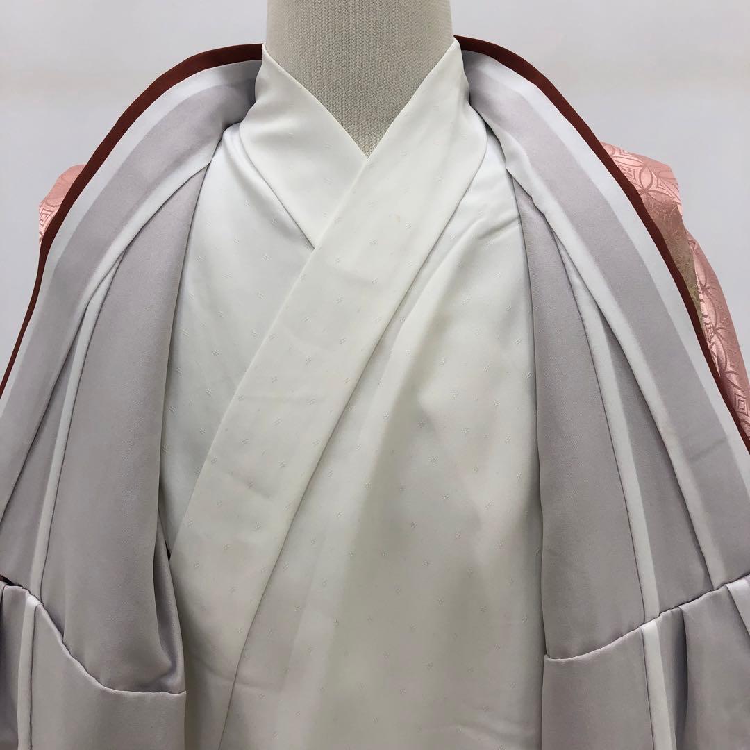 七五三★男児　羽織　着物　袴フルセット★3歳～ ★ピンク★　小物付き u-439