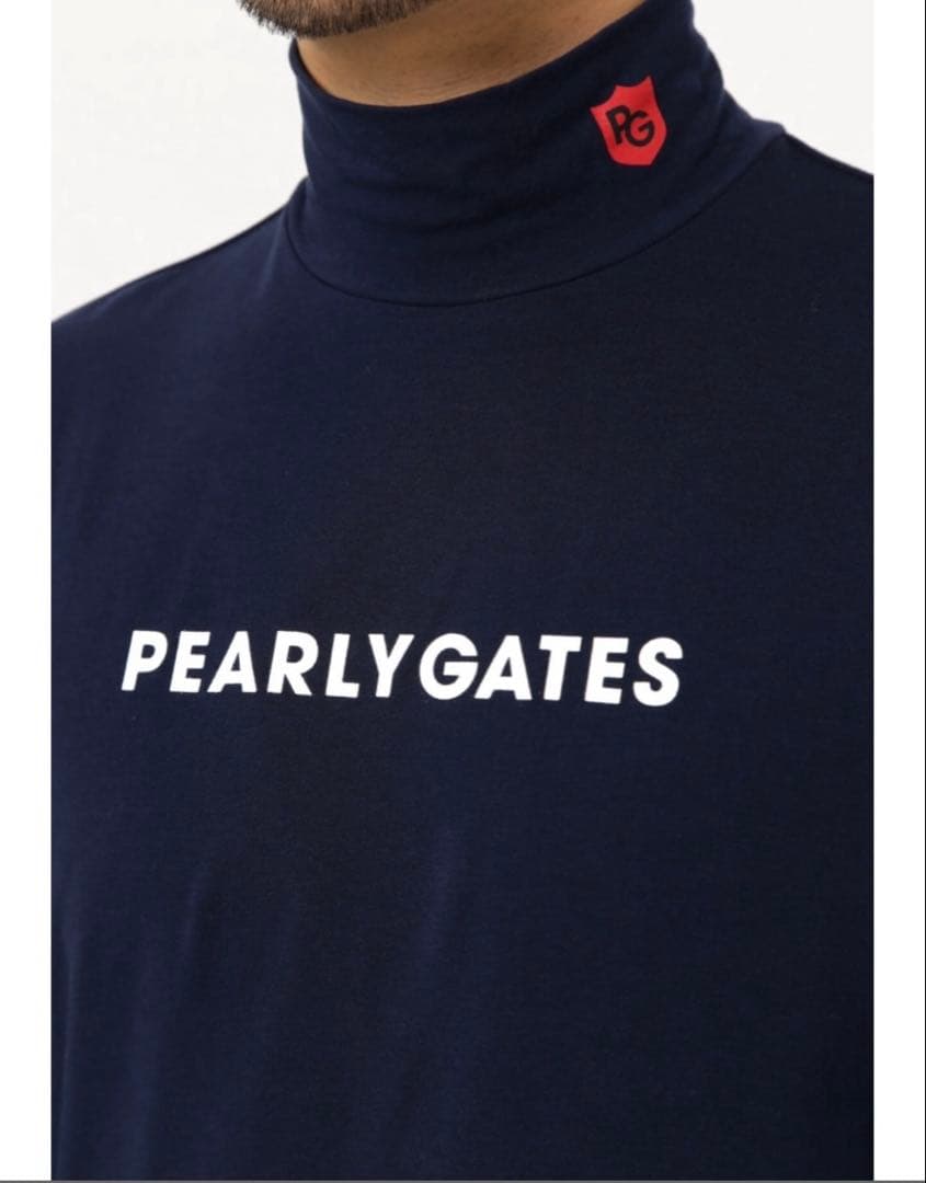 パーリーゲイツ ハイネック モックネックシャツ 6 黒