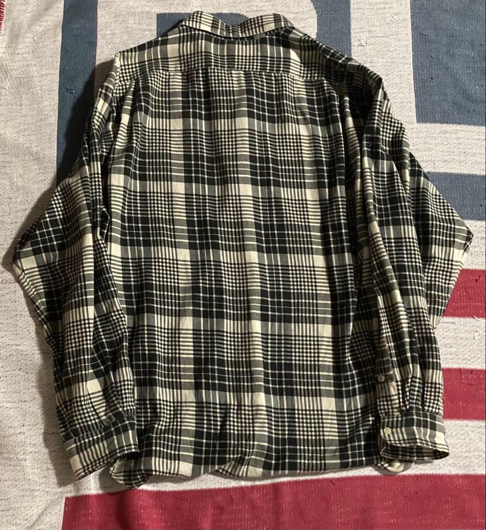 90s ラルフローレンMARLOWE オープンカラー 黒白