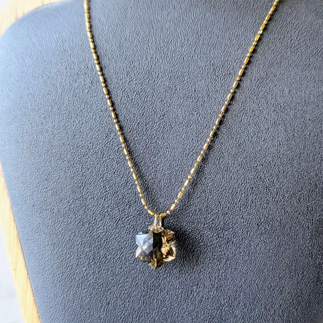 ♢容音♢訳あり♢K18スモーキークォーツ4.5ct チャーム