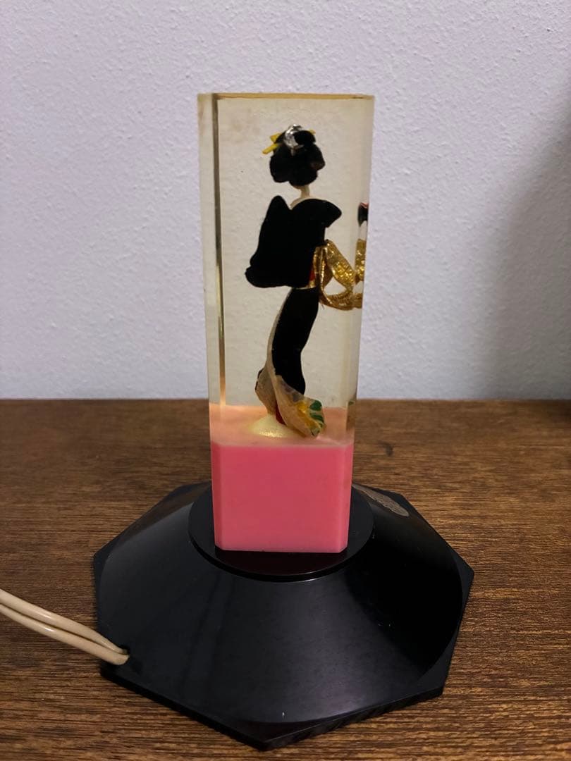 希少 昭和 レトロ 舞妓 芸者 美人 照明 水中花 レトロ照明 雑貨 レトロ雑貨