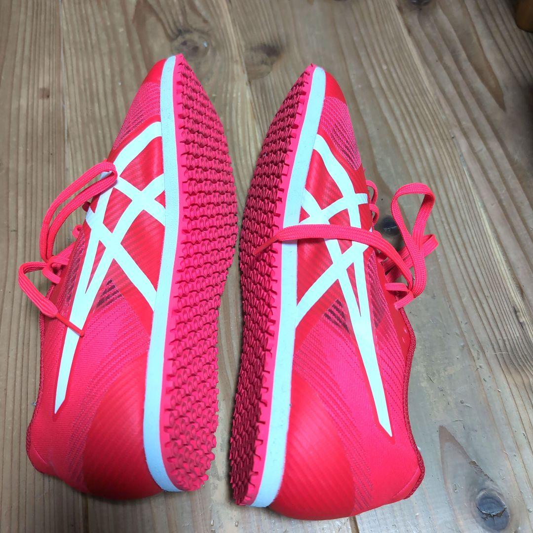 トレーニングシューズ　アシックス　ウィンドスプリント3　レッド24.0cm 美品