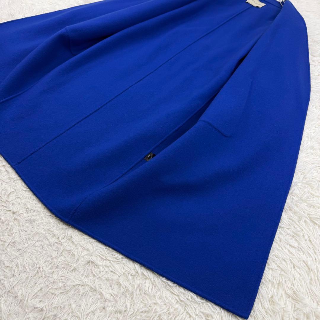 美品 ユナイテッドアローズ ダブルフェイスベルテッドコート リバー