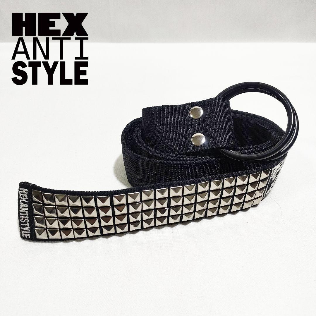 未着用品/ヘックスアンチスタイル/スタッズ リングベルト/匿名配送/ホワイト①