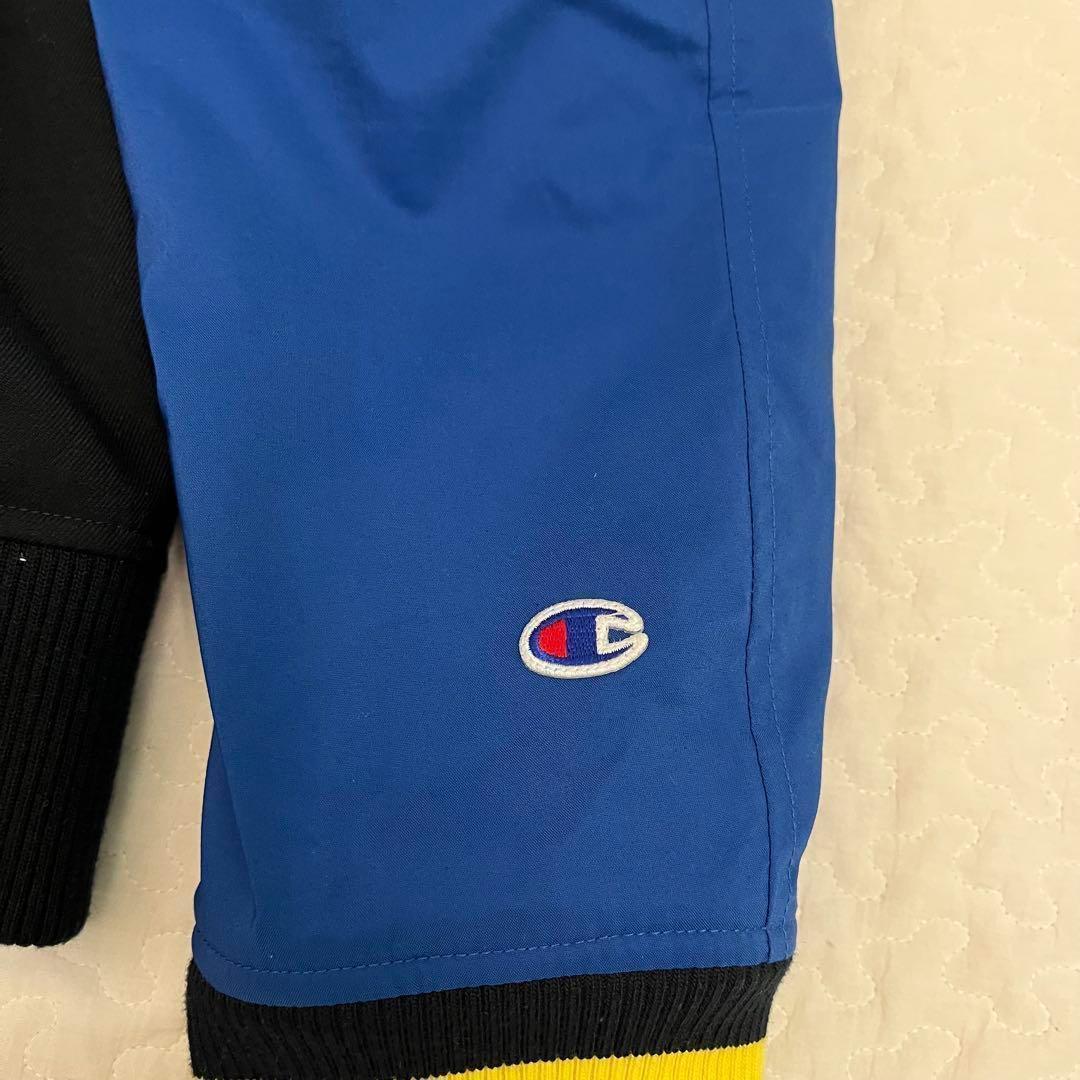 チャンピオンゴルフ ジャケット L スタジアム ブルー系 USA ロゴ 中綿