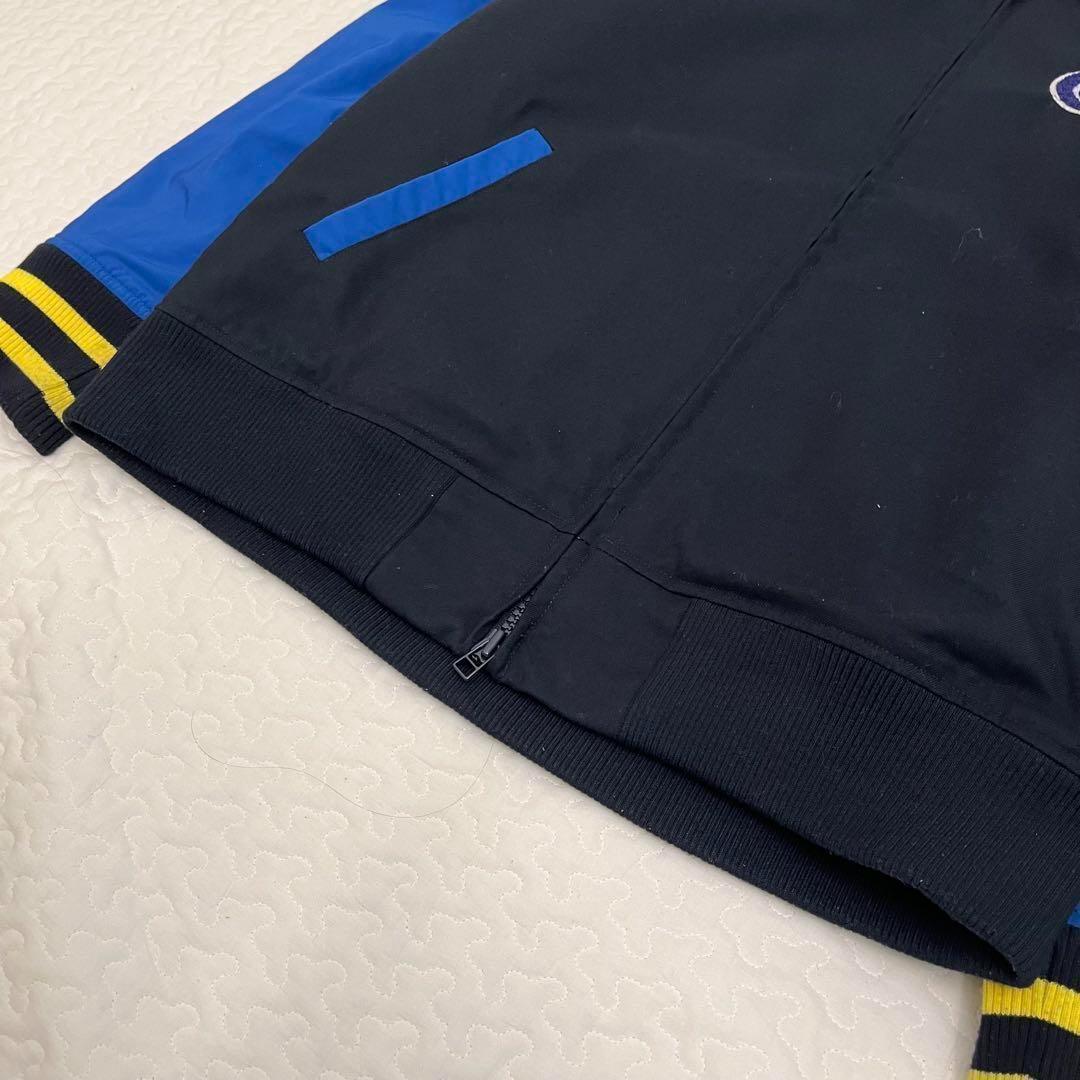 チャンピオンゴルフ ジャケット L スタジアム ブルー系 USA ロゴ 中綿