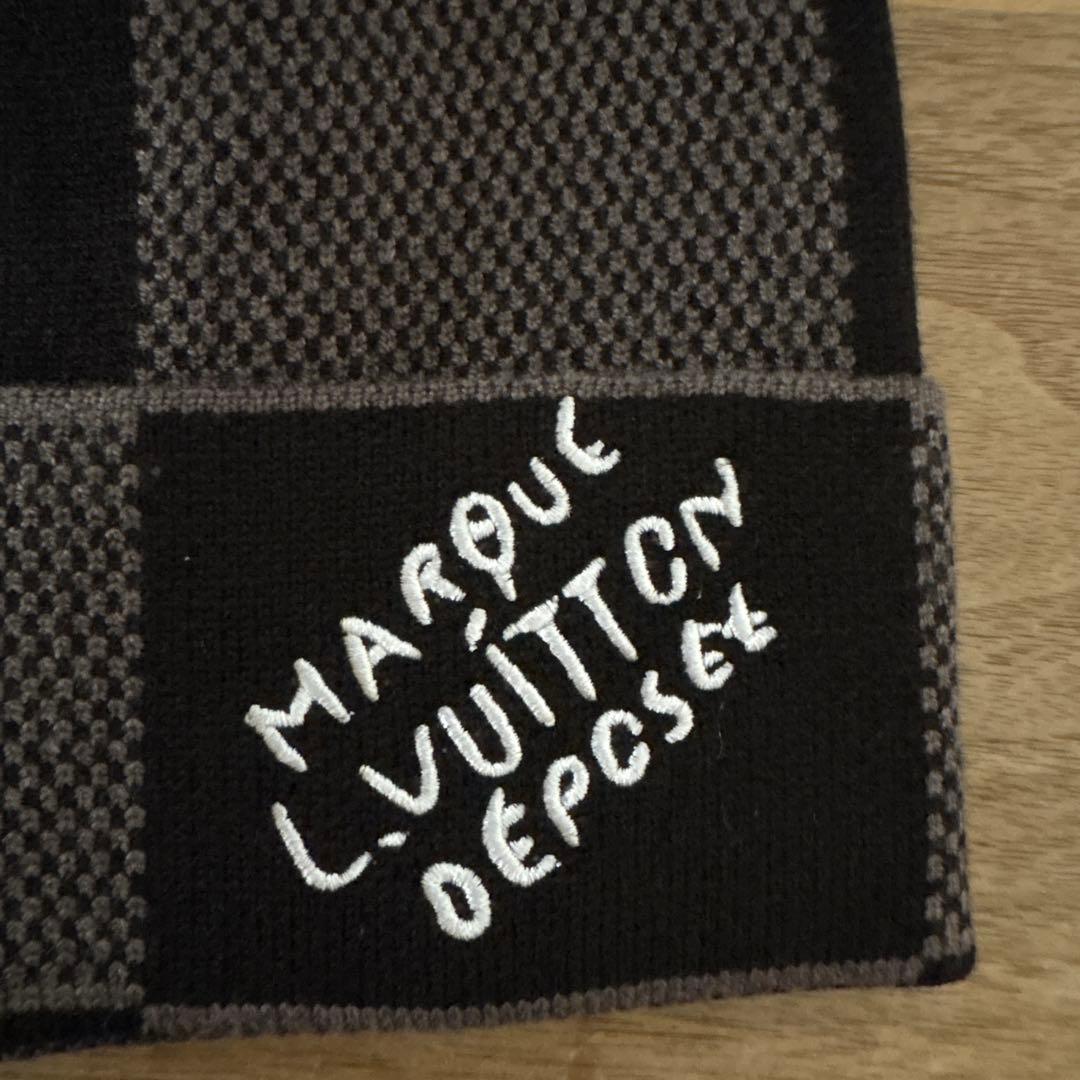 LOUIS VUITTON チェック柄 ニット帽