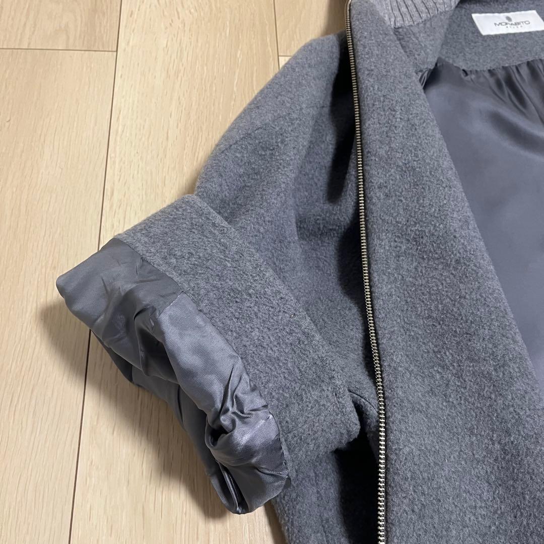 MORABITO グレー ウール　ハーフコート