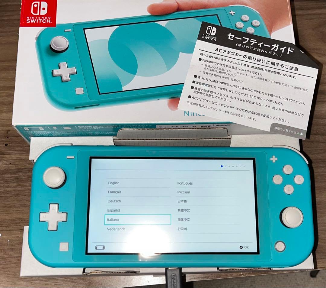 スイッチライト 「ブルー」色 箱・充電器有