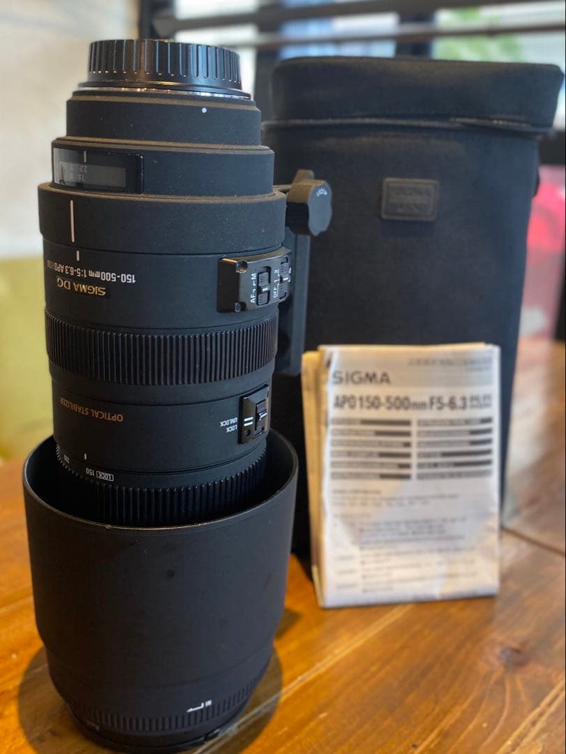 SIGMA シグマ150-500mm 1:5-6.3APO HSM キャノン用