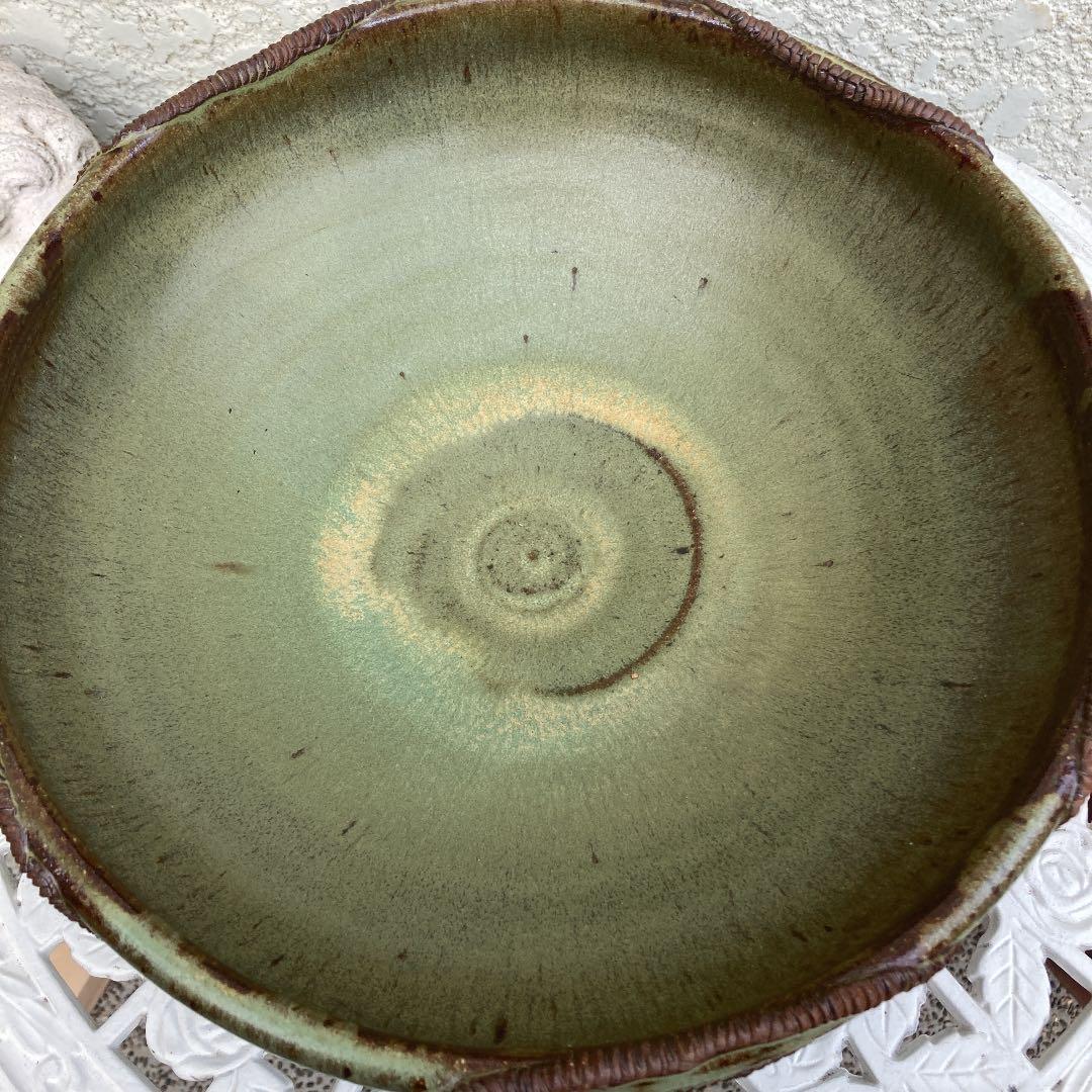 幸地窯　フクロウの花瓶付き