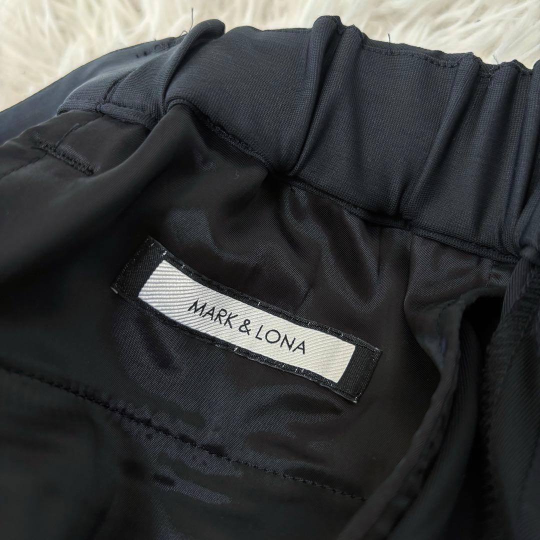 新品 マークアンドロナ パンツ ストレッチ ブラック サイドライン ゴルフ