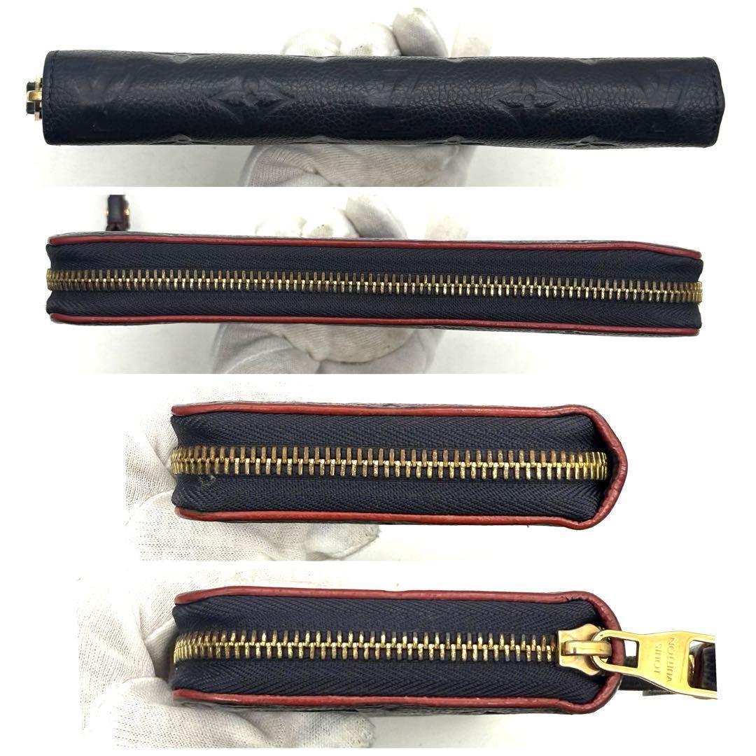 ルイヴィトン モノグラム アンプラント ジッピーウォレットマリーヌルージュ