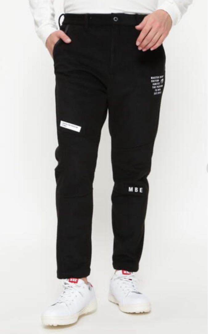 新品　マスターバニーエディション　パンツ　ストレッチ　起毛　ブラック　サイズ7