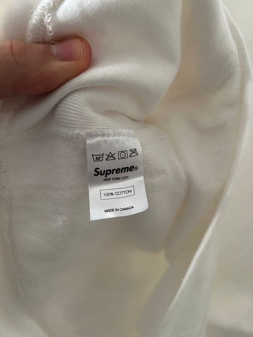 レア！貴重13ss supreme blingボックスロゴパーカーホワイト綾野剛