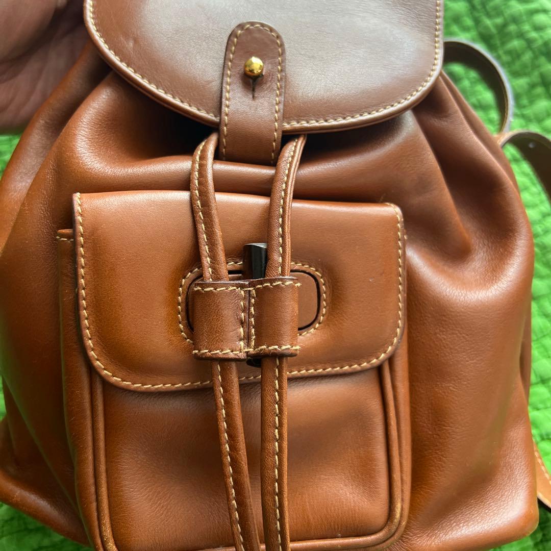 GUCCI グッチ バンブー レザー ミニリュック ブラウン