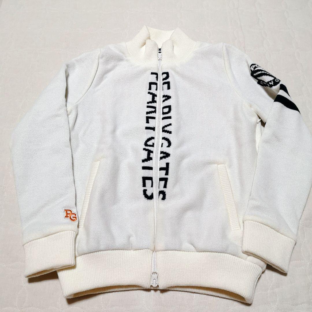 PEARLY GATES★ジップニットブルゾン白1マーク&ロナアルチビオビームス