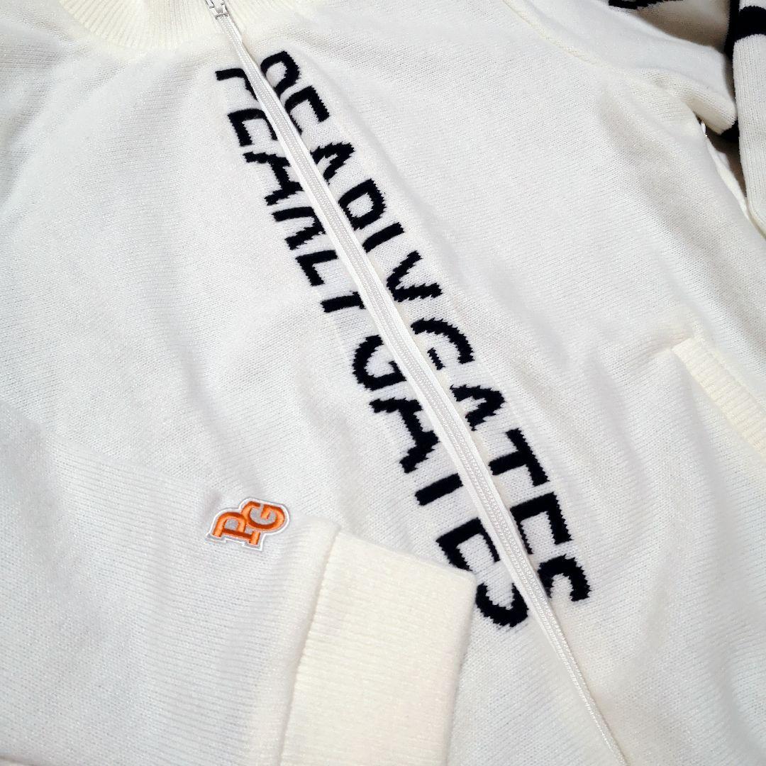 PEARLY GATES★ジップニットブルゾン白1マーク&ロナアルチビオビームス