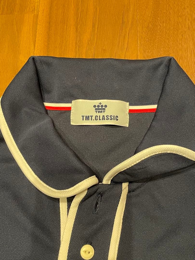 【美品】TMT.CLASSIC ネイビー ポロシャツ サイズL