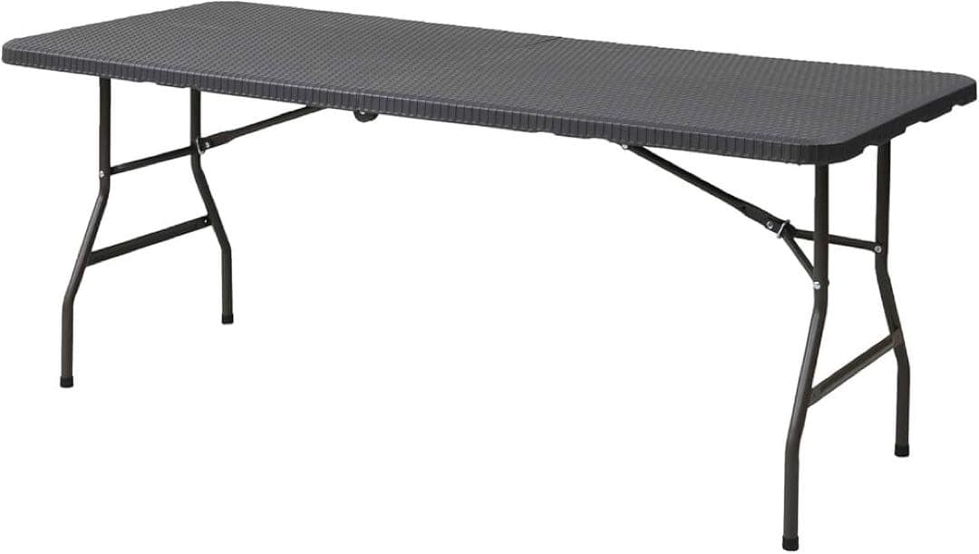 新品未使用箱不良　山善　アウトドアテーブル折り畳み HFT-1876(DBR)