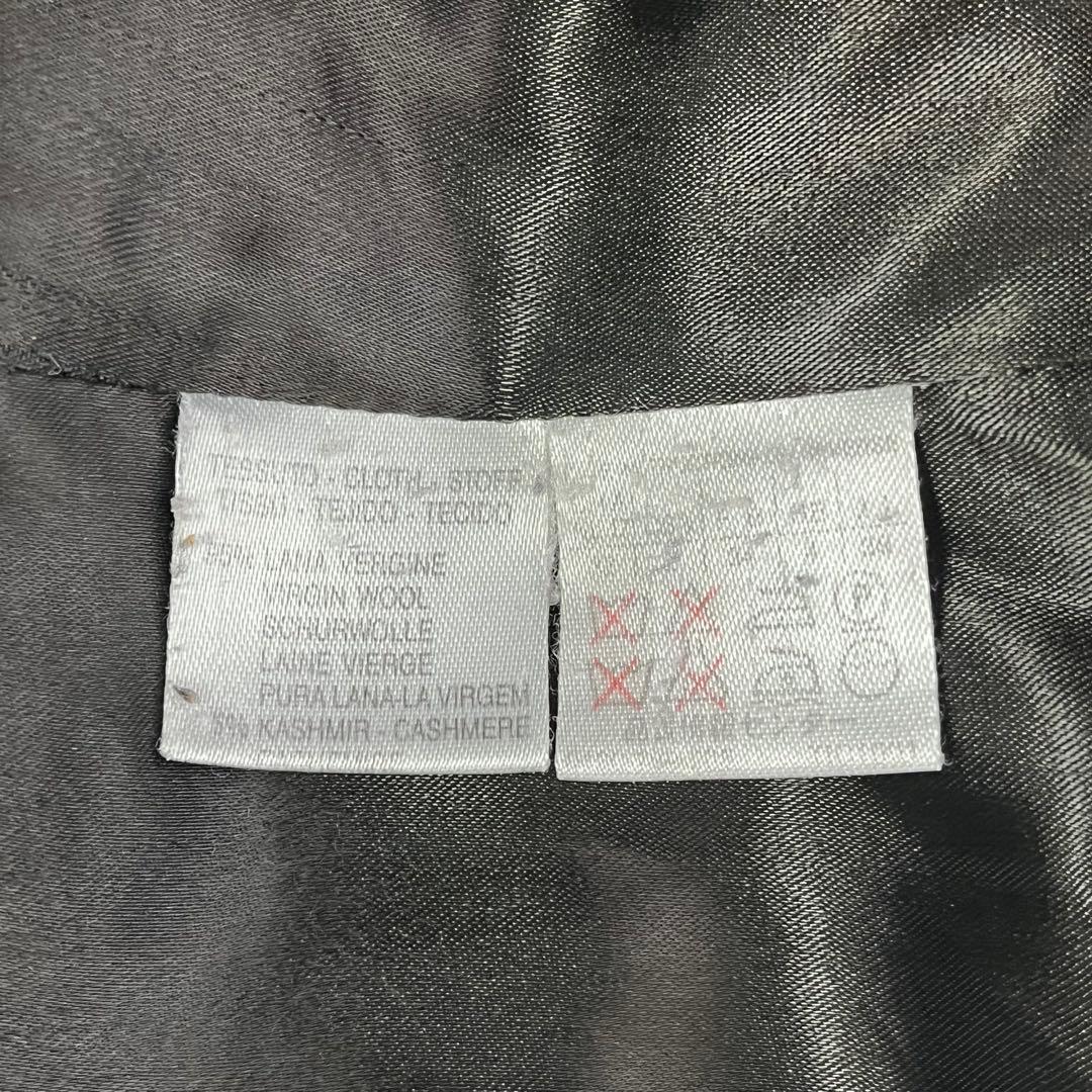 【美品】マックスマーラ ロングコート ピュアウール カシミヤ混 ダブル ブラック