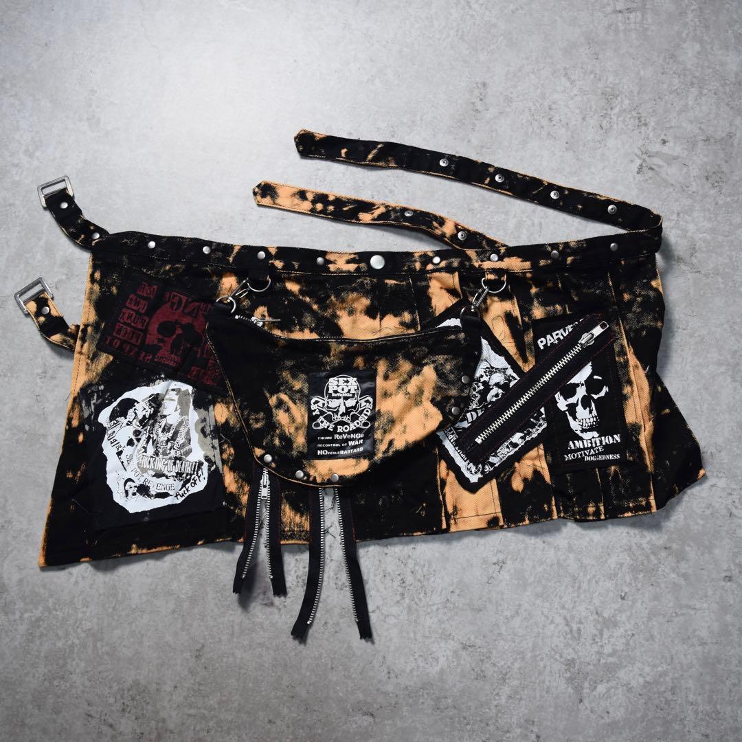 パンツ SEX POT ReVeNGe Bleached Bontage Pants