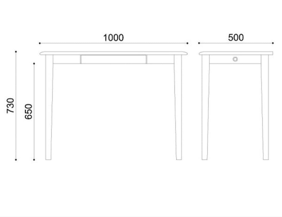 ISSEIKI 一世紀　ナチュラルウッドデスク 引き出し付き