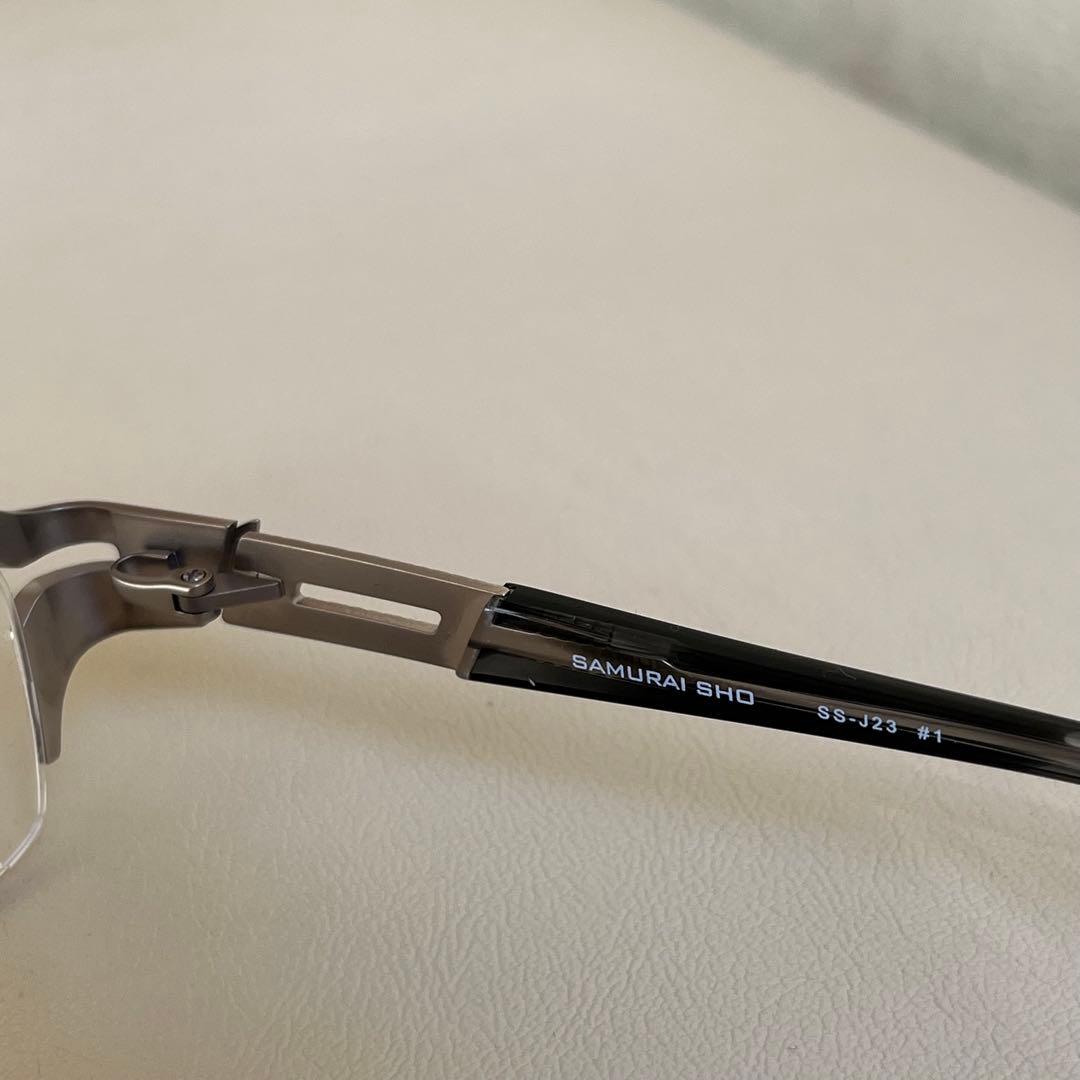 サムライ翔 SS-J23 度なしクリアレンズ 純正ケース付 美品 チタンフレーム