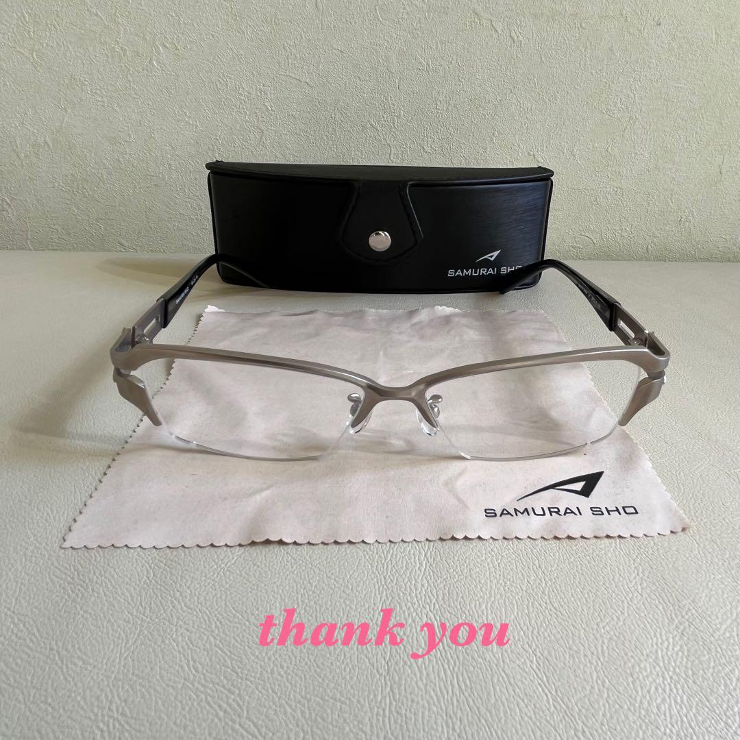 サムライ翔 SS-J23 度なしクリアレンズ 純正ケース付 美品 チタンフレーム