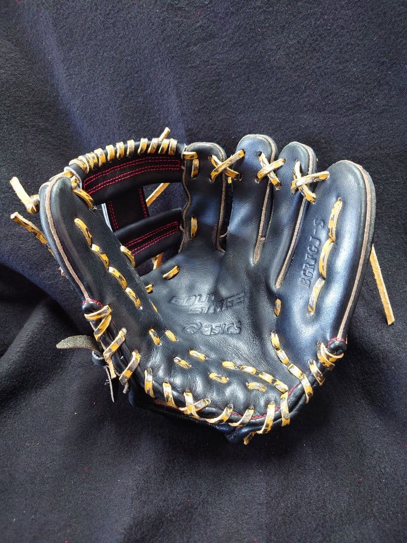 《中古》アシックスゴールドステージ軟式用 BGRFJ-S ヒョウ柄ギャル仕様